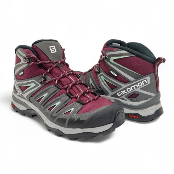 Salomon Women's Size 8.5 X Ultra Pioneer Mid Clima Waterproof Hiking Boots - Picture 6 of 16
